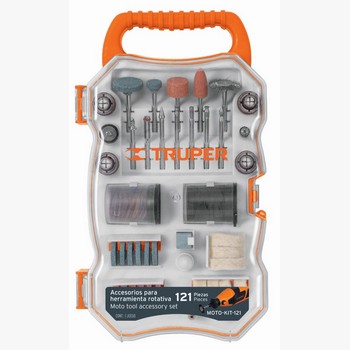 KIT C/121 ACCESORIOS P/HERRAM ROTATIVA