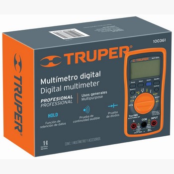 MULTIMETRO DIGITAL RET DATOS 100361