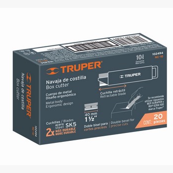 NAVAJA DE COSTILLA C/CUERPO METALICO TRU