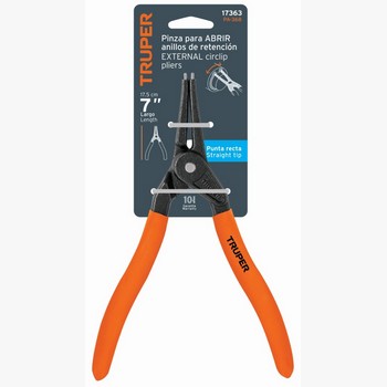 PINZA PUNTA RECTA ABRE ANILLOS 180MM