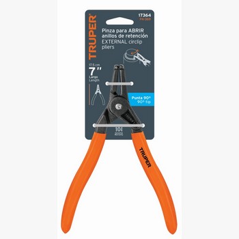 PINZA PUNTA 90° ABRE ANILLOS 170MM