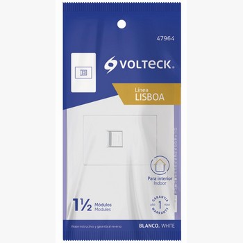 PLACA ARMADA BCA 1TOMA P/TEL 1.5MOD LISB