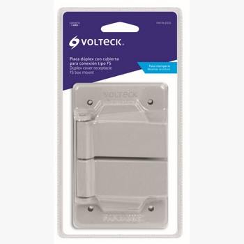 PLACA ACERO FS CUBIERTA DOBLE SOBREPONER